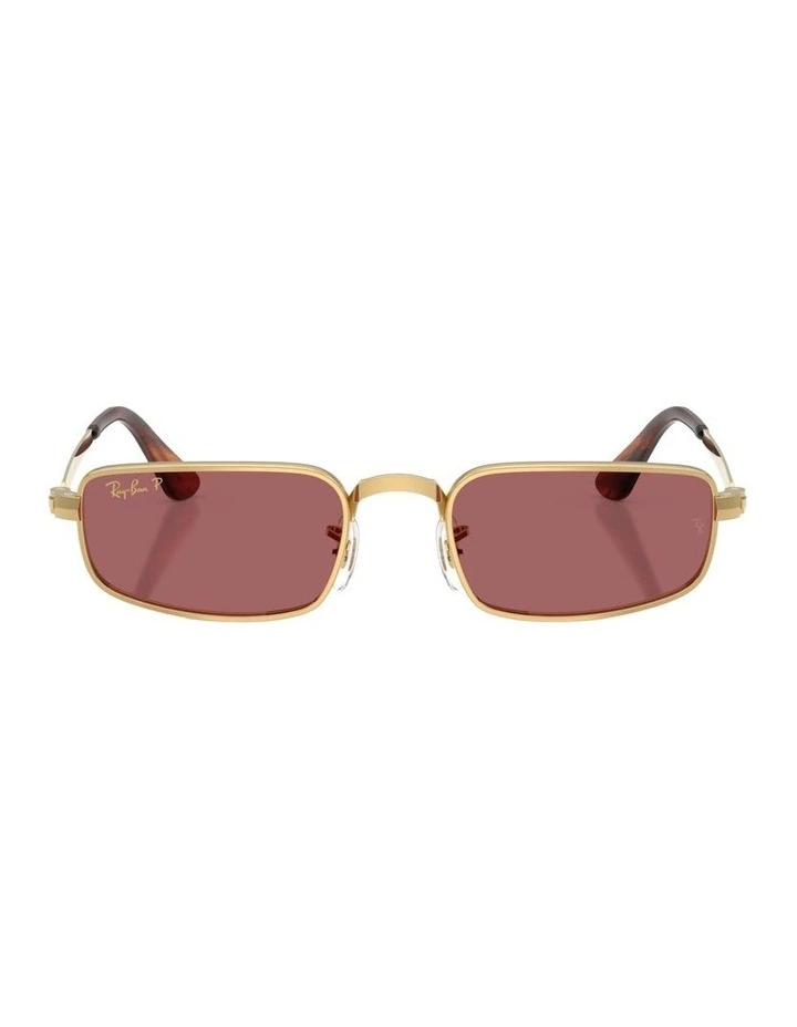 By A$AP Rocky Metal Polarised Sunglasses in Gold RB3927 image 1