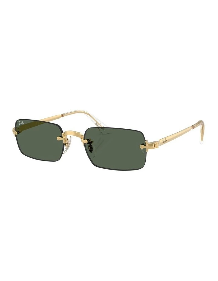 By A$AP Rocky Metal Sunglasses in Gold RB3928 image 1