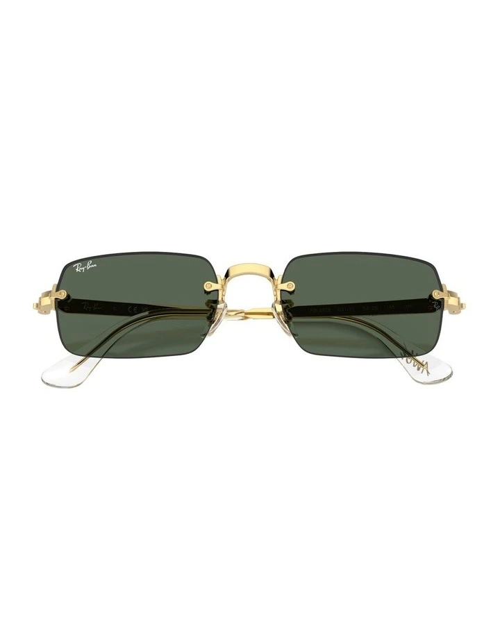 By A$AP Rocky Metal Sunglasses in Gold RB3928 image 4