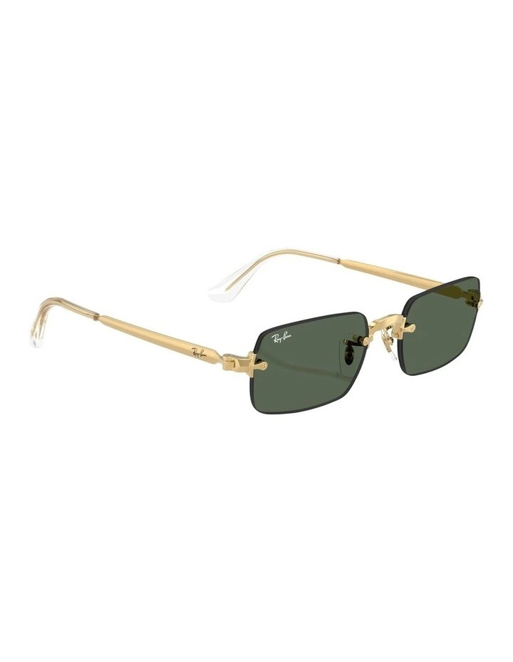 By A$AP Rocky Metal Sunglasses in Gold RB3928 image 5