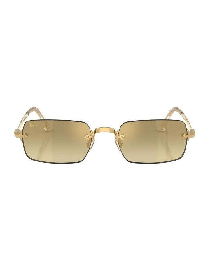 By A$AP Rocky Metal Sunglasses in Gold RB3928 image 2