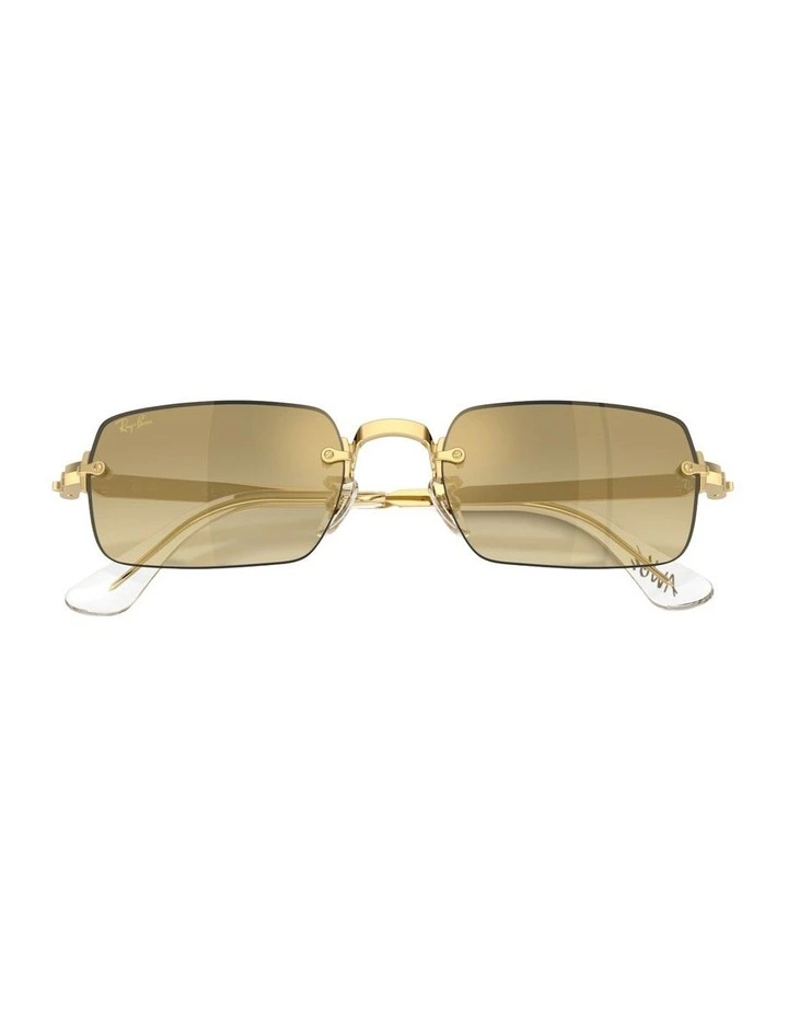 By A$AP Rocky Metal Sunglasses in Gold RB3928 image 4