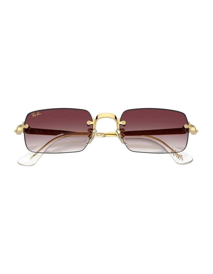 By A$AP Rocky Metal Sunglasses in Gold RB3928 image 3