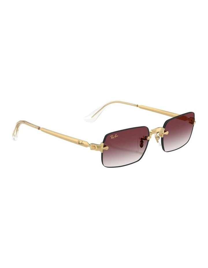 By A$AP Rocky Metal Sunglasses in Gold RB3928 image 4