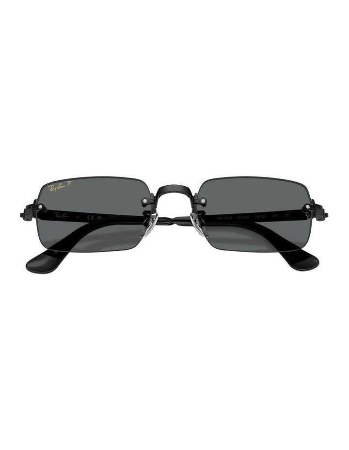 By A$AP Rocky Metal Polarised Sunglasses in Black RB3928 image 2