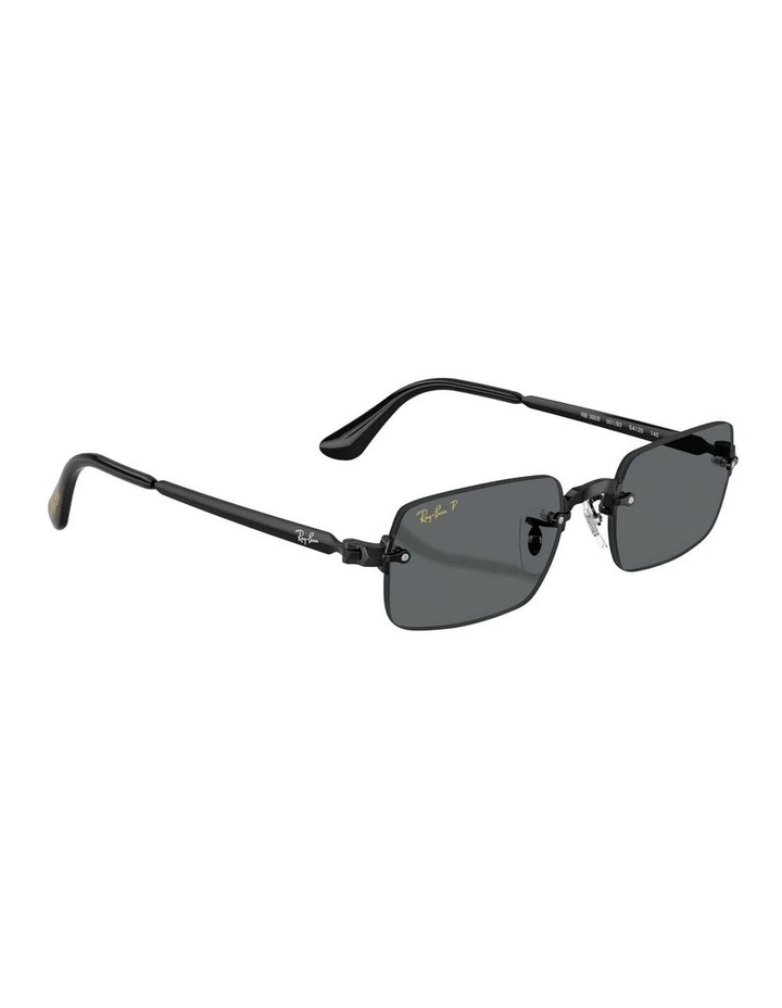 By A$AP Rocky Metal Polarised Sunglasses in Black RB3928 image 3
