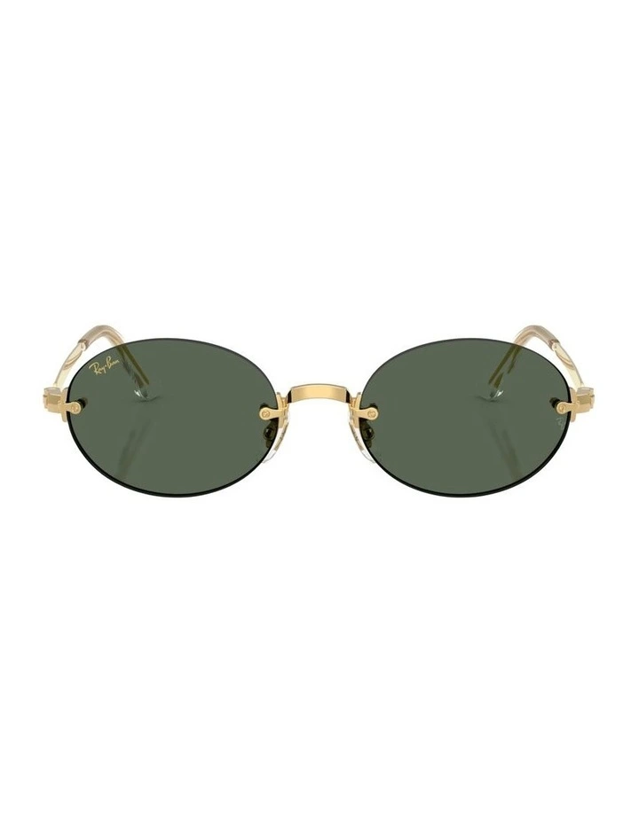 By A$AP Rocky Metal Sunglasses in Gold RB3929 image 1
