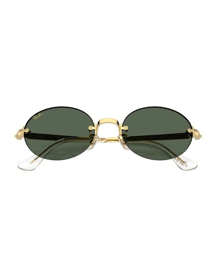 By A$AP Rocky Metal Sunglasses in Gold RB3929 image 4