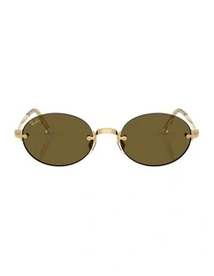 By A$AP Rocky Metal Sunglasses in Gold RB3929