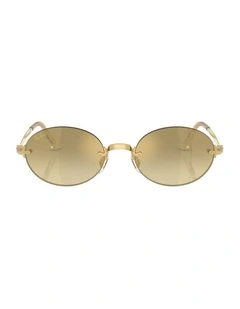 By A$AP Rocky Metal Sunglasses in Gold RB3929