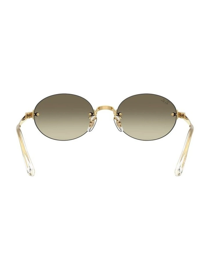 By A$AP Rocky Metal Sunglasses in Gold RB3929 image 2