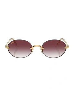 By A$AP Rocky Metal Sunglasses in Gold RB3929
