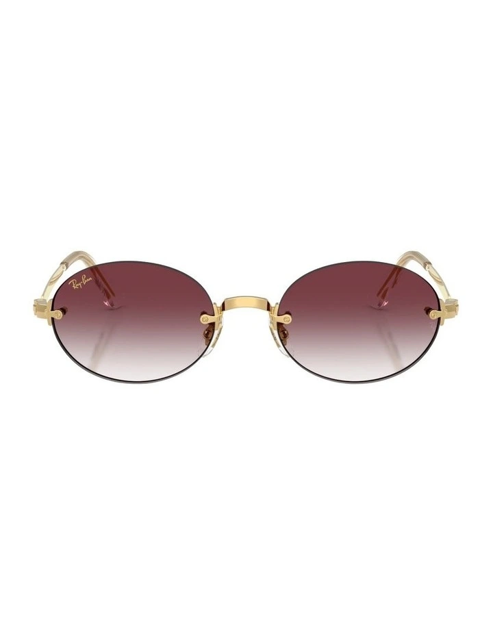 By A$AP Rocky Metal Sunglasses in Gold RB3929 image 1