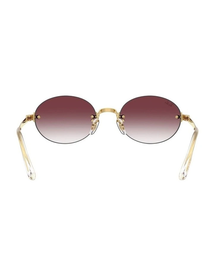 By A$AP Rocky Metal Sunglasses in Gold RB3929 image 2
