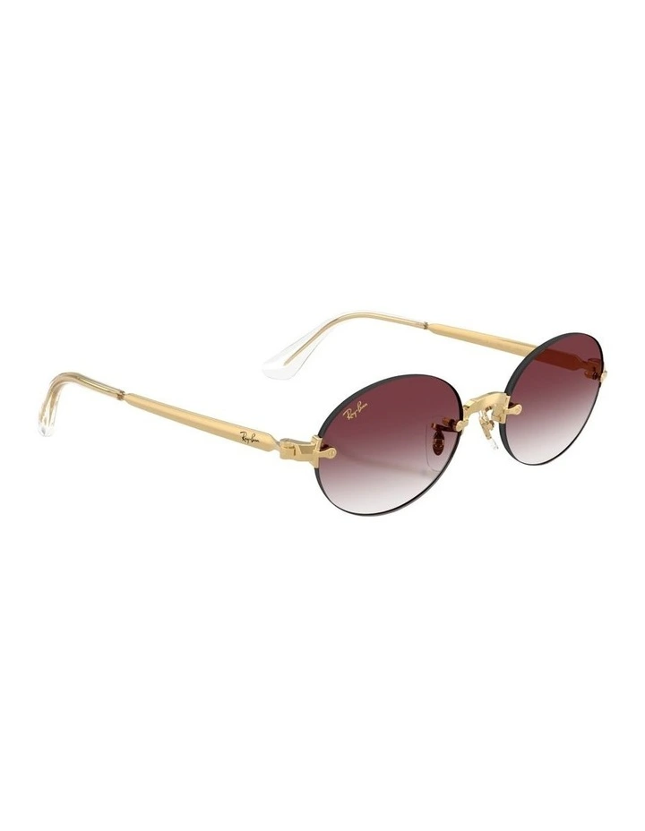 By A$AP Rocky Metal Sunglasses in Gold RB3929 image 5