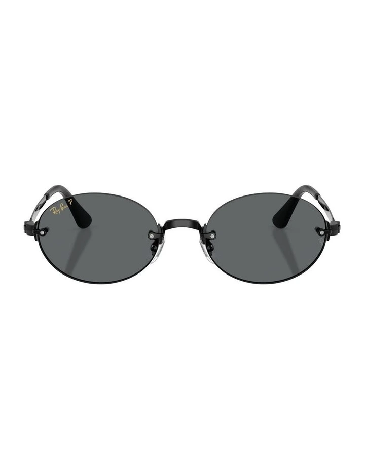 By A$AP Rocky Metal Polarised Sunglasses in Black RB3929 image 1