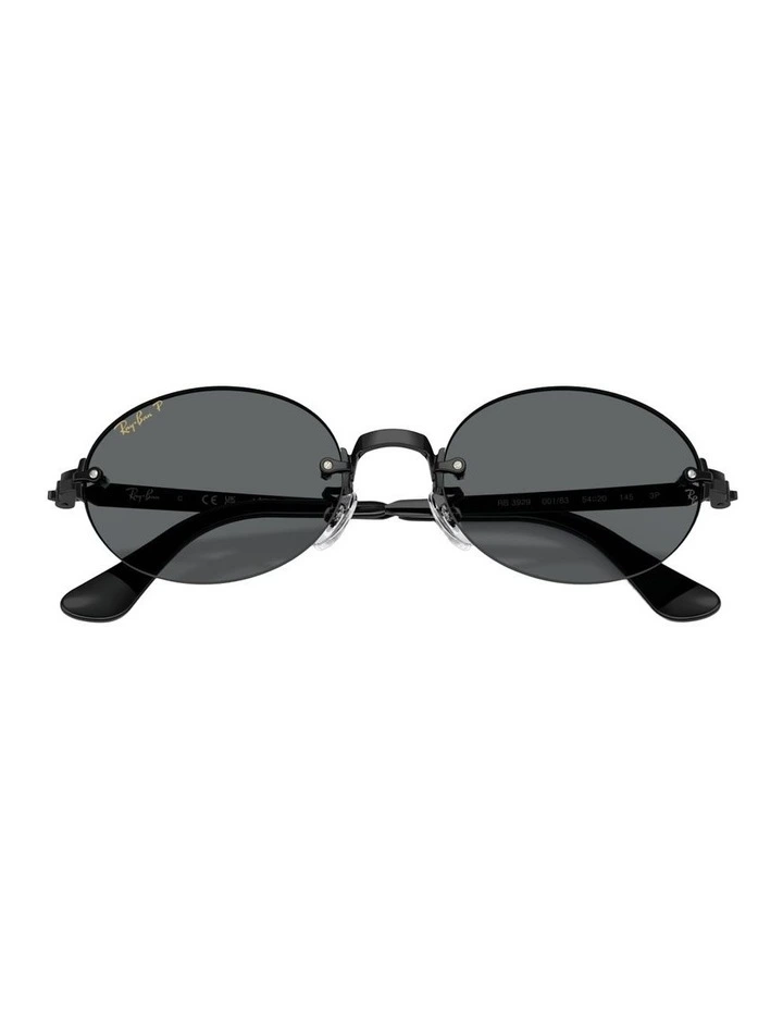 By A$AP Rocky Metal Polarised Sunglasses in Black RB3929 image 3
