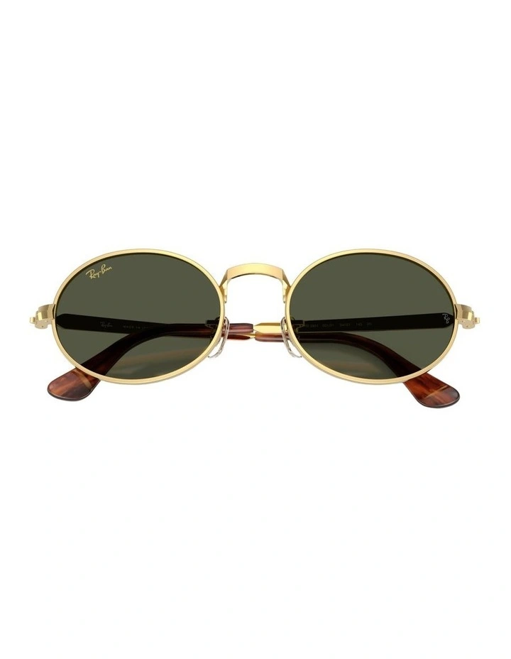 By A$AP Rocky Metal Sunglasses in Gold RB3931 image 4