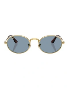 By A$AP Rocky Metal Sunglasses in Gold RB3931