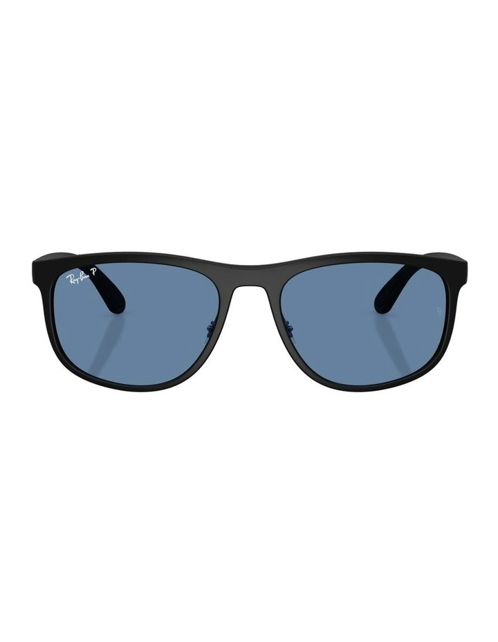Ultra Lenses Peek Polarised Sunglasses in Black RB4468 image 1