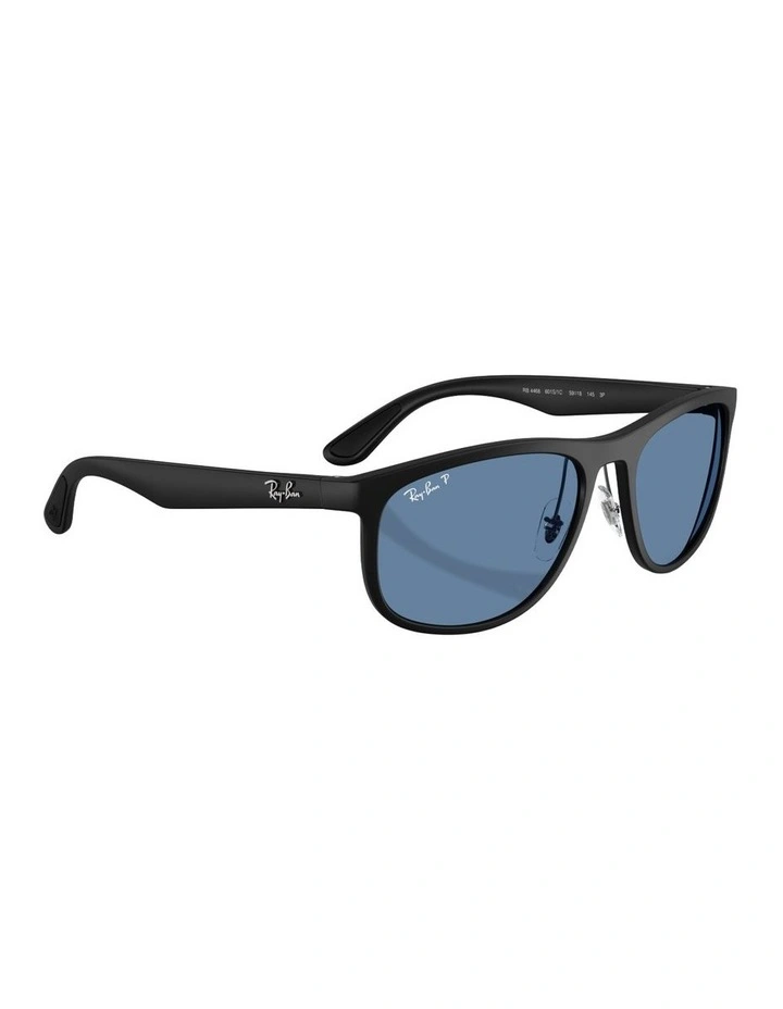 Ultra Lenses Peek Polarised Sunglasses in Black RB4468 image 5