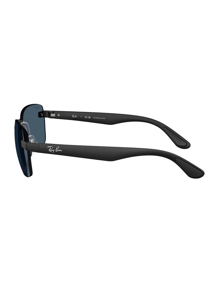 Ultra Lenses Peek Polarised Sunglasses in Black RB4470 image 2