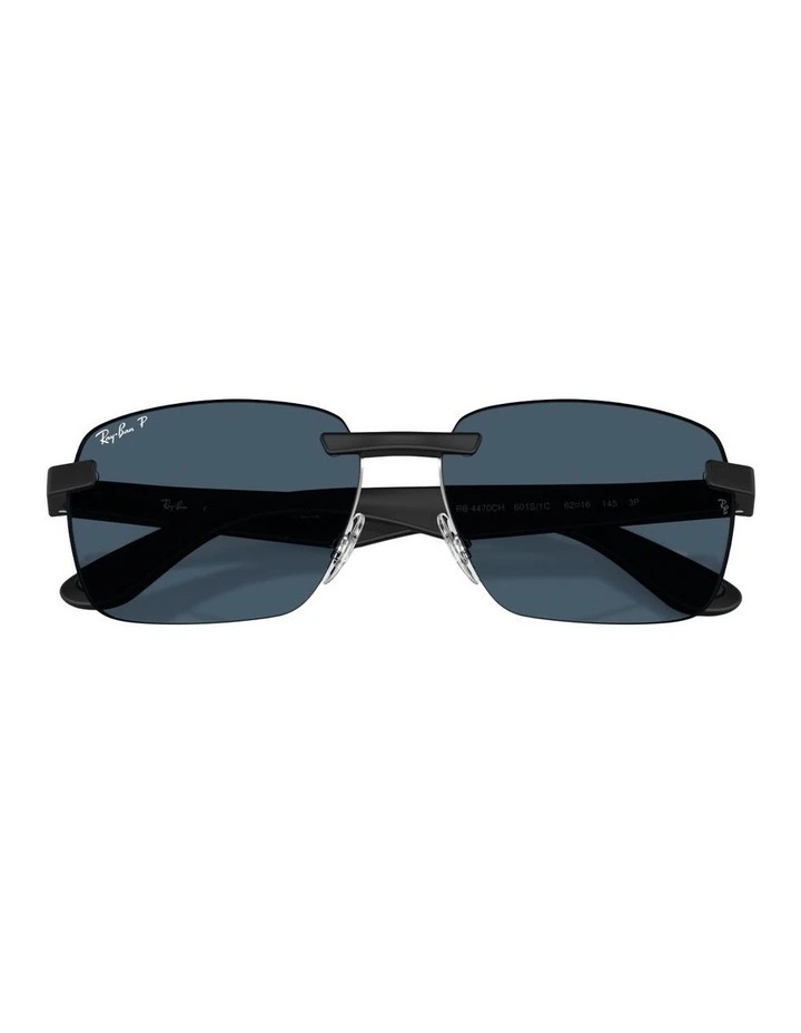 Ultra Lenses Peek Polarised Sunglasses in Black RB4470 image 3