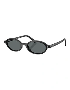 Khal Bio-Based Injected Polarised Sunglasses in Black