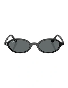 Khal Bio-Based Injected Polarised Sunglasses in Black
