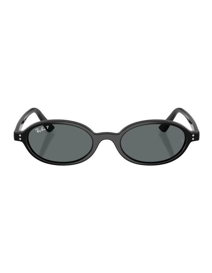 Khal Bio-Based Injected Polarised Sunglasses in Black image 1