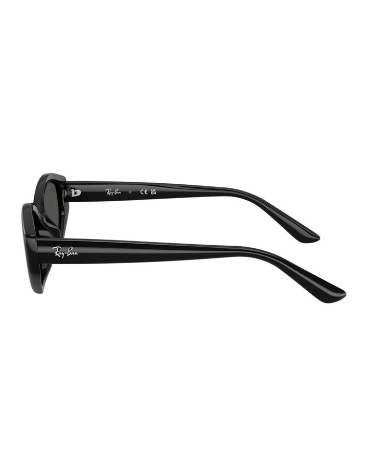 Injected Sunglasses in Black RB4473D image 3