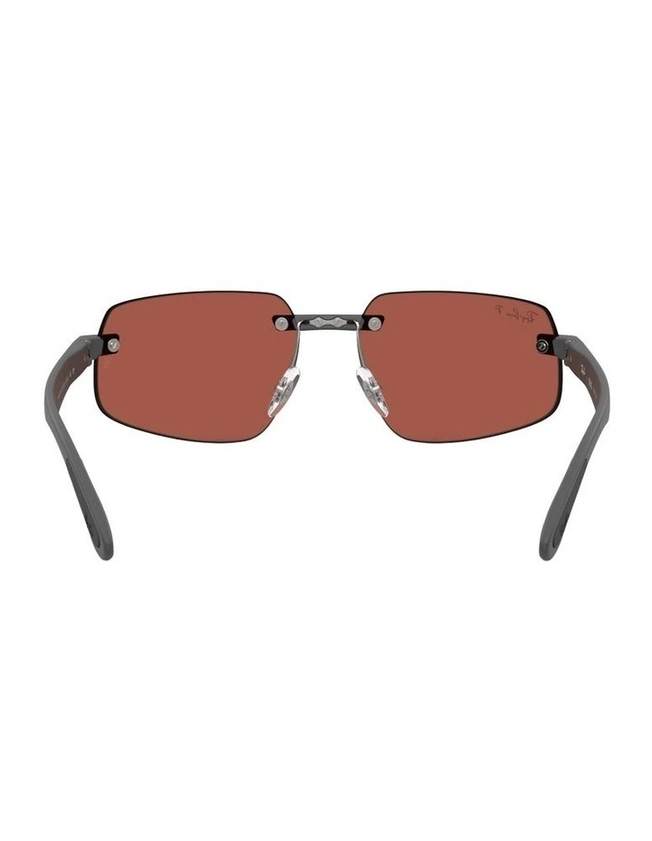 Ultra Lenses Peek Polarised Sunglasses in Grey RB4475 image 2