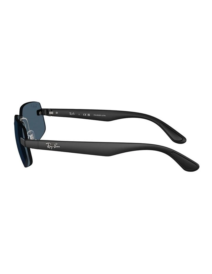 Ultra Lenses Peek Polarised Sunglasses in Black RB4475 image 2