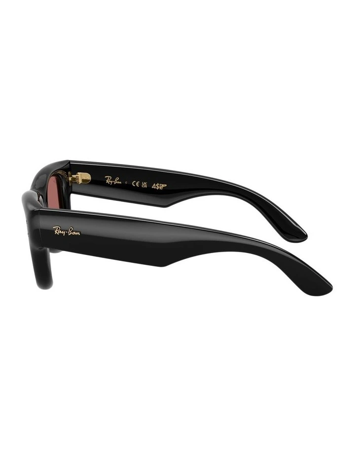 Wayfarer Puffer Nylon Sunglasses in Black image 3