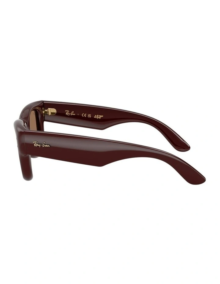 Wayfarer Puffer Nylon Sunglasses in Brown image 3