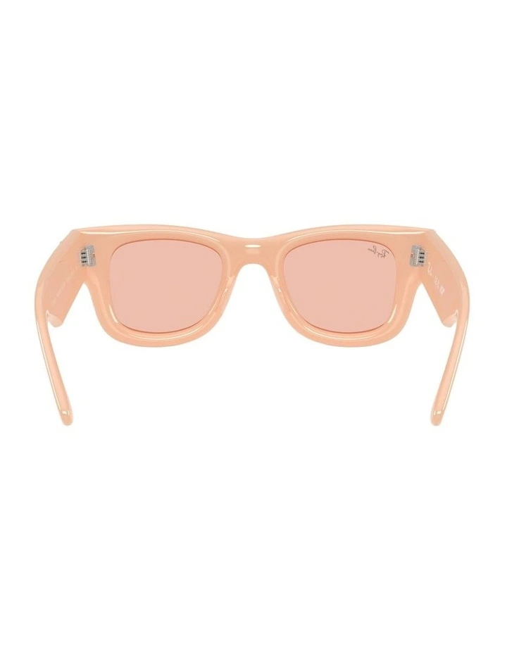 Wayfarer Puffer Crystal Edition Nylon Sunglasses in Beige image 3