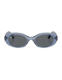Injected Polarised Sunglasses in Blue RB9141S