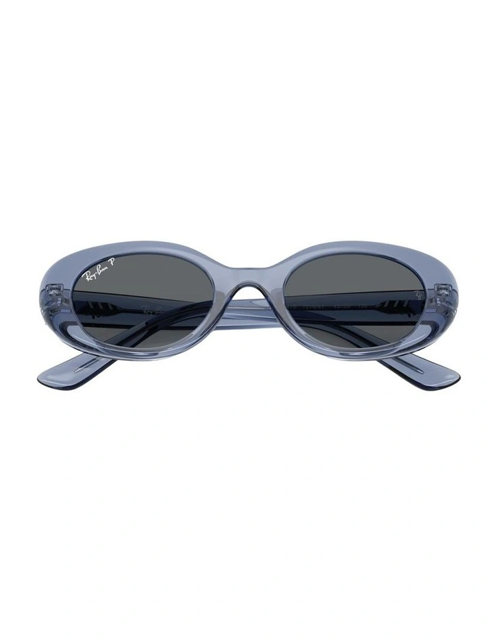 Injected Polarised Sunglasses in Blue RB9141S image 3
