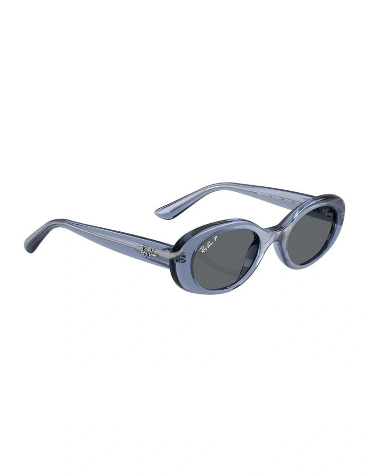 Injected Polarised Sunglasses in Blue RB9141S image 4