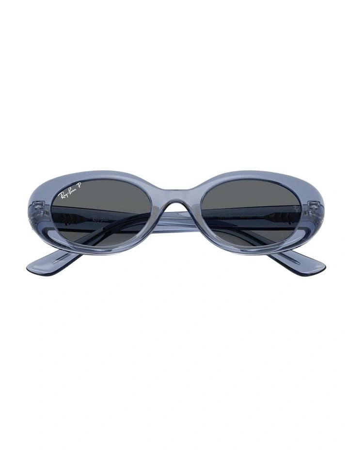 Injected Polarised Sunglasses in Blue RB9141S image 3