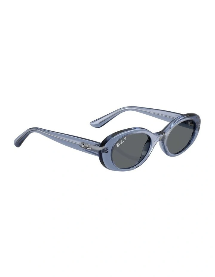 Injected Polarised Sunglasses in Blue RB9141S image 4