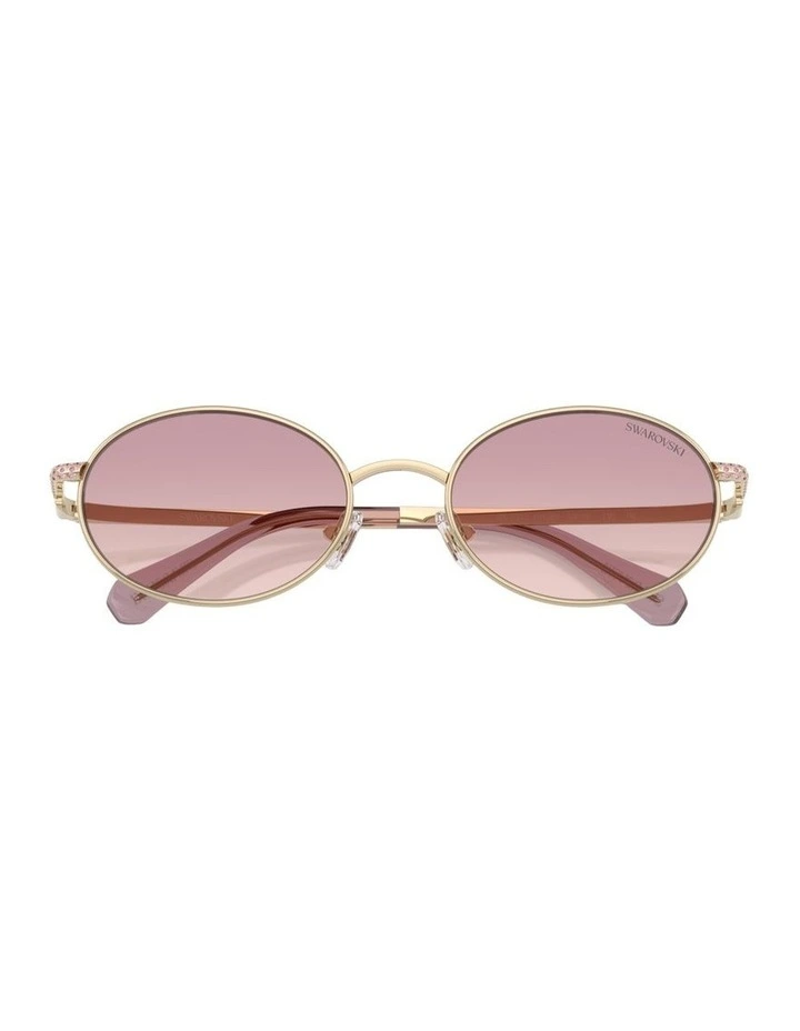 Metal Sunglasses in Gold image 4