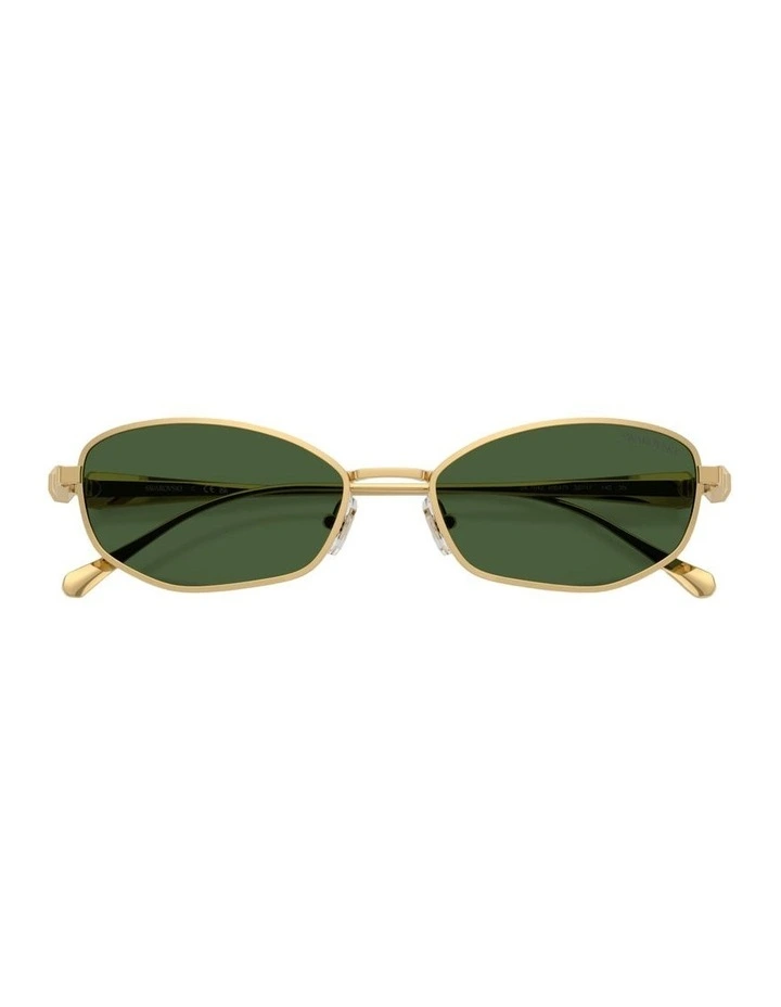 Metal Sunglasses in Gold image 4