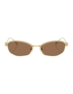 Metal Sunglasses in Gold