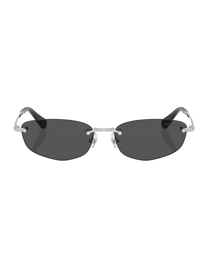 Metal Sunglasses in Silver image 2