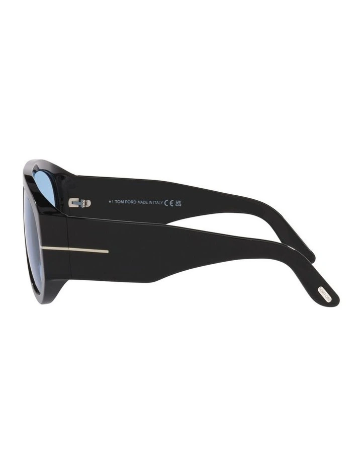 Acetate Sunglasses FT1044 in Black image 3
