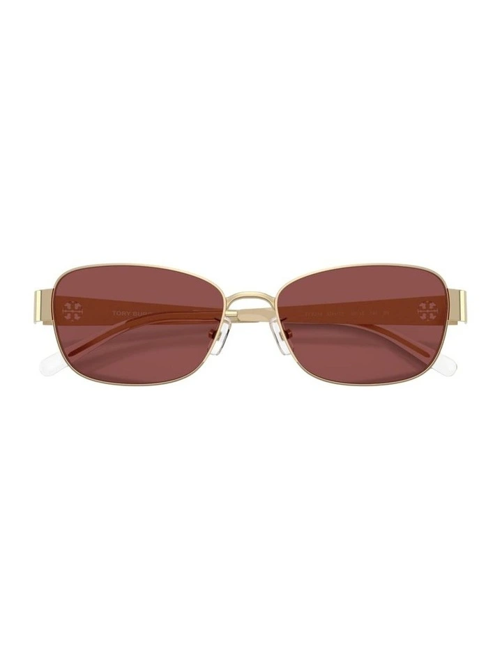 Metal Sunglasses in Gold image 4