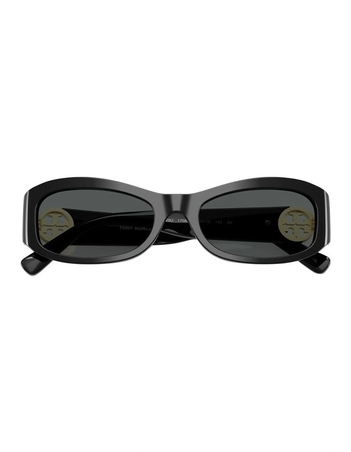 Acetate Sunglasses in Black image 3