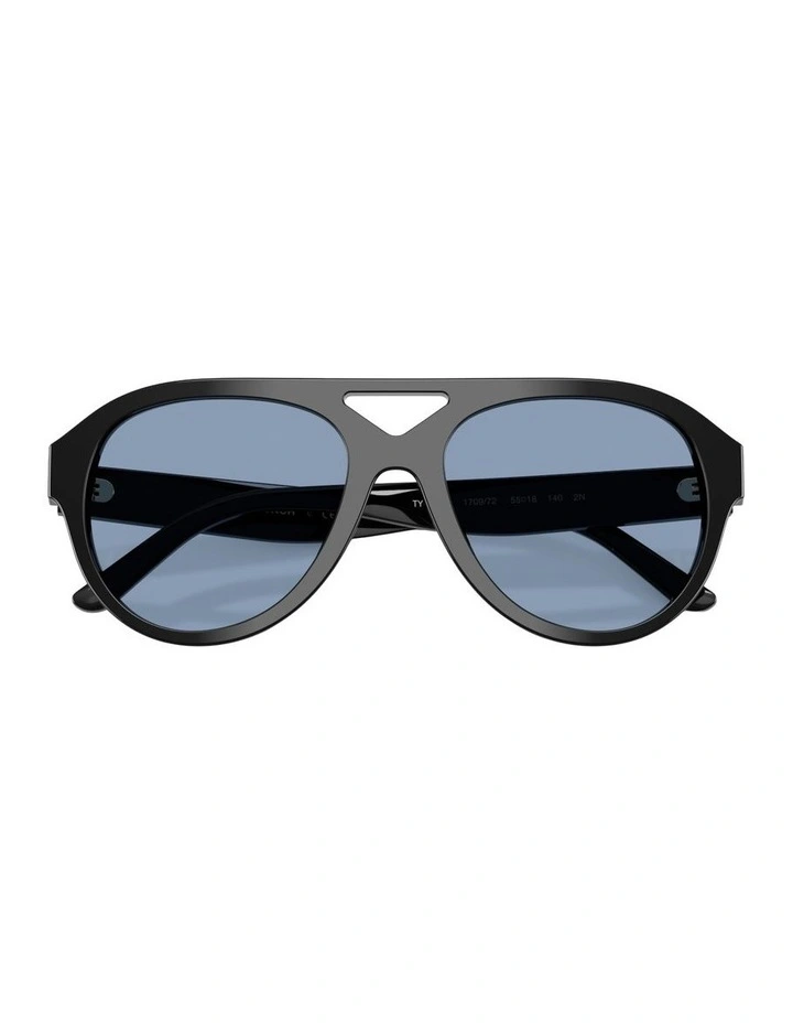 Acetate Sunglasses in Black image 3