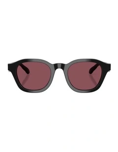 Acetate Polarised Sunglasses in Black